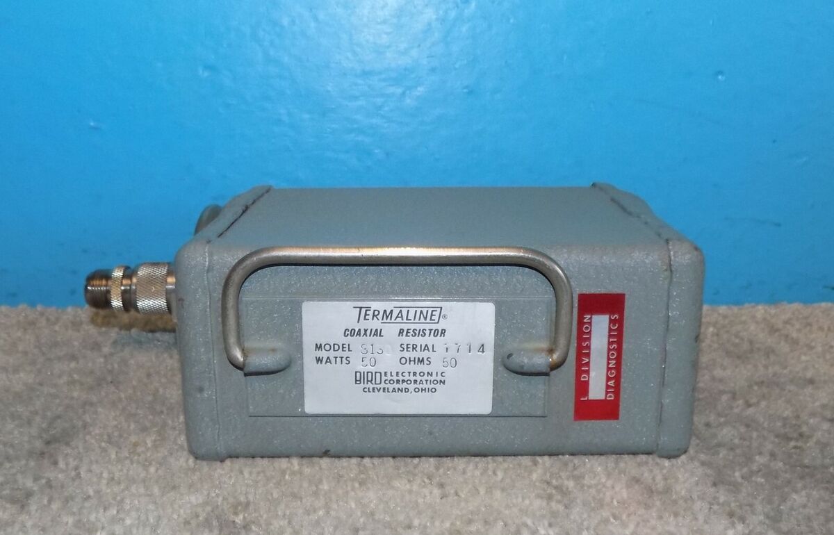 Bird Termaline Model 8150 Coaxial Resistor 50w 50Ω Good Bird Termaline Model 8150 Coaxial Resistor 50w 50Ω Good