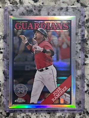 2023 Topps Chrome Jose Ramirez 1988 Topps Refractor Cleveland Guardians