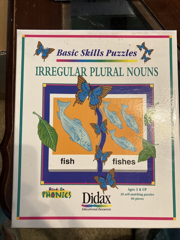 Didax Basic Skills Puzzle. Irregular Plural Nouns 