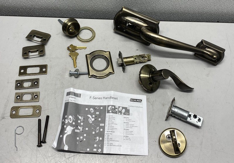 SCHLAGE Camelot Single Cylinder Handleset F60 CAM 609 Acc RH