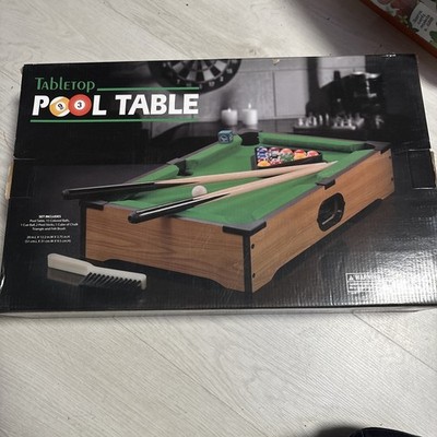Table Top Pool Table - 20  x 12.2  x 3.75  - New in Box