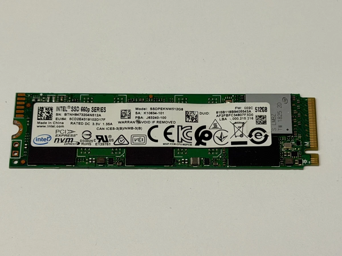 Intel M.2 Interface 512 GB Solid State Drives for sale | eBay