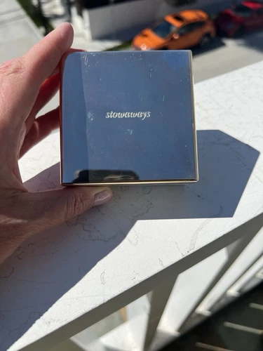 Kate Spade New York tono argento Lenox gioielli Stowaways scatola foderata in velluto preppy