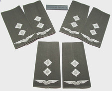 3 Paar Rangabzeichen Luftwaffe Oberleutnant weiß/oliv  2 Paar + 1 Paar  in KLETT