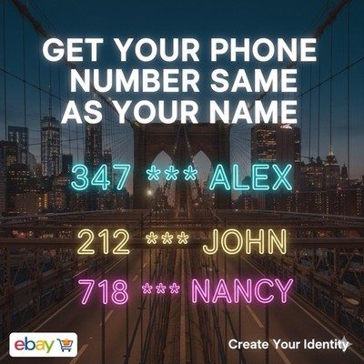 Custom NAME Match Phone Number | Any City United States | Easy Port