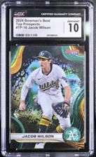 2024 Bowman's Best Top Prospects #TP-16 Jacob Wilson Refractor CGC 10 GEM MINT