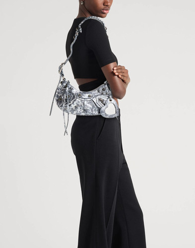 Balenciaga - Women - Leather Baguette bag - Silver
