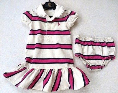 POLO RALPH LAUREN  Kleid mit Rüschenrock  Gr. 12  oder 18 Monate