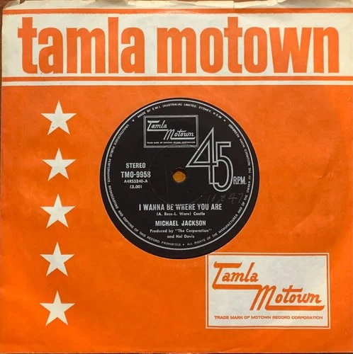 Michael Jackson I Wanna Be Where You Are 1972 Motown Soul Funk Oz 45
