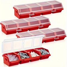Multi Compartment Organizer Box Hardware Parts Screws Plastic Storage Case UK