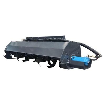 72'' Skid Steer Rotary Tiller rototiller Soil Conditioner Hydraulic Attachment