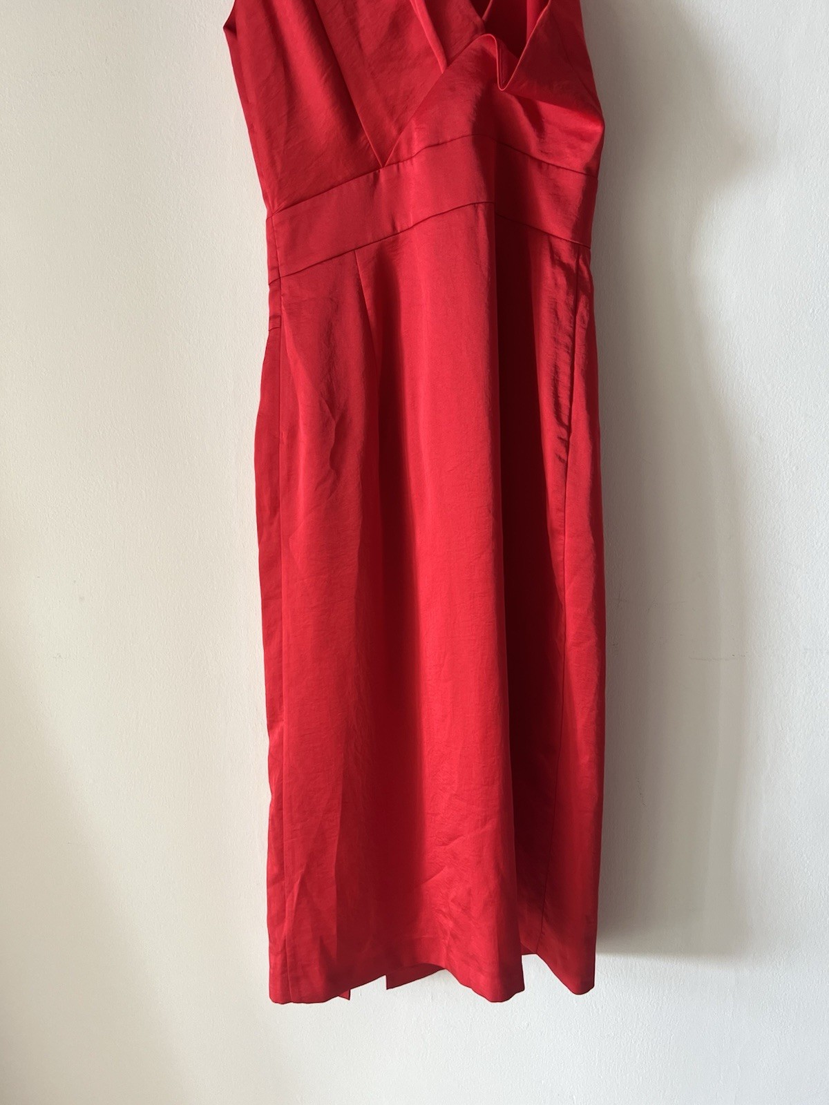 REISS Sara One Shoulder Cocktail Dress Red Size 6 image 10