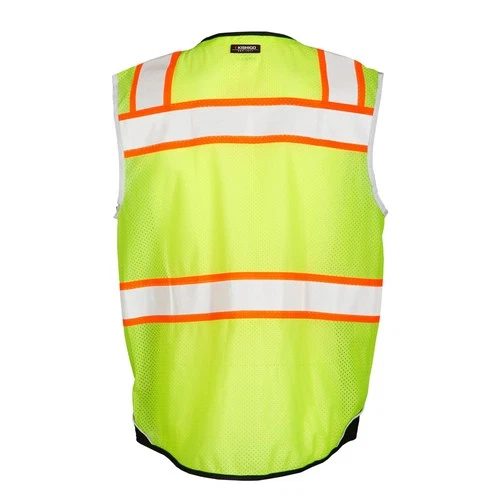 Kishigo Men's High Visibility Reflective Premium Black Series Black Bottom Ve... image 5