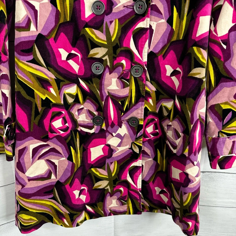 Chaqueta Missoni For Target Niñas Talla Grande Terciopelo Floral Doble Pecho  Foto 4 de 4