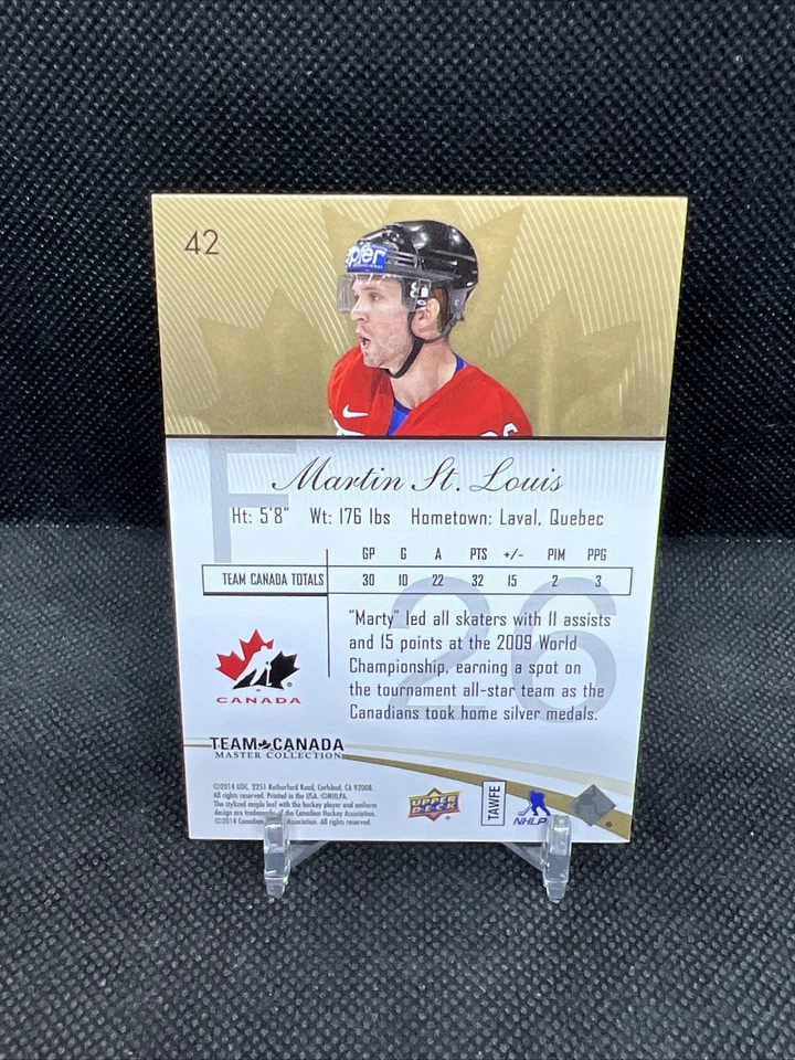 MARTIN ST LOUIS #42... TEAM CANADA MASTER COLLECTION...163/499 - Image 2 of 2
