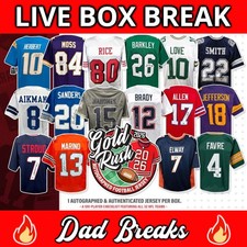 DALLAS COWBOYS Gold Rush autographed/signed football jersey: Live BoxBreak