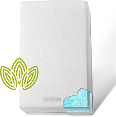 Organic Cotton Dual-Sided Crib Mattress | 2-Stage Premium Memory Foam CertiPU...