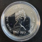 1977 Canada Silver Jubilee $1 Dollar - Throne of the Senate - 50% Silver Proof