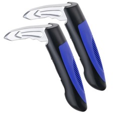 Manija de puerta de coche Husfunov para ancianos, soporte de asistencia azul-2 piezas