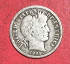 1909O US Barber SILVER Dime "New Orleans" Mint! Lower MIntage! VG/FINE! Coin!
