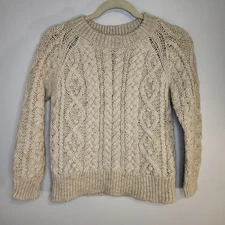 Isabel Marant Vintage Cable-Knit Crew Sweater • Cream • Appx. Size Sm French