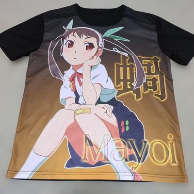 Monogatari Series Mayoi Hachikuji FullGraphic TShirt L  Used, Graphic