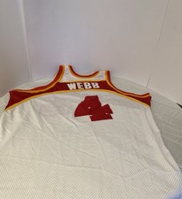 Mitchell & Ness Atlanta Hawks Spud Webb #4 Hardwood Classics Jersey White Red