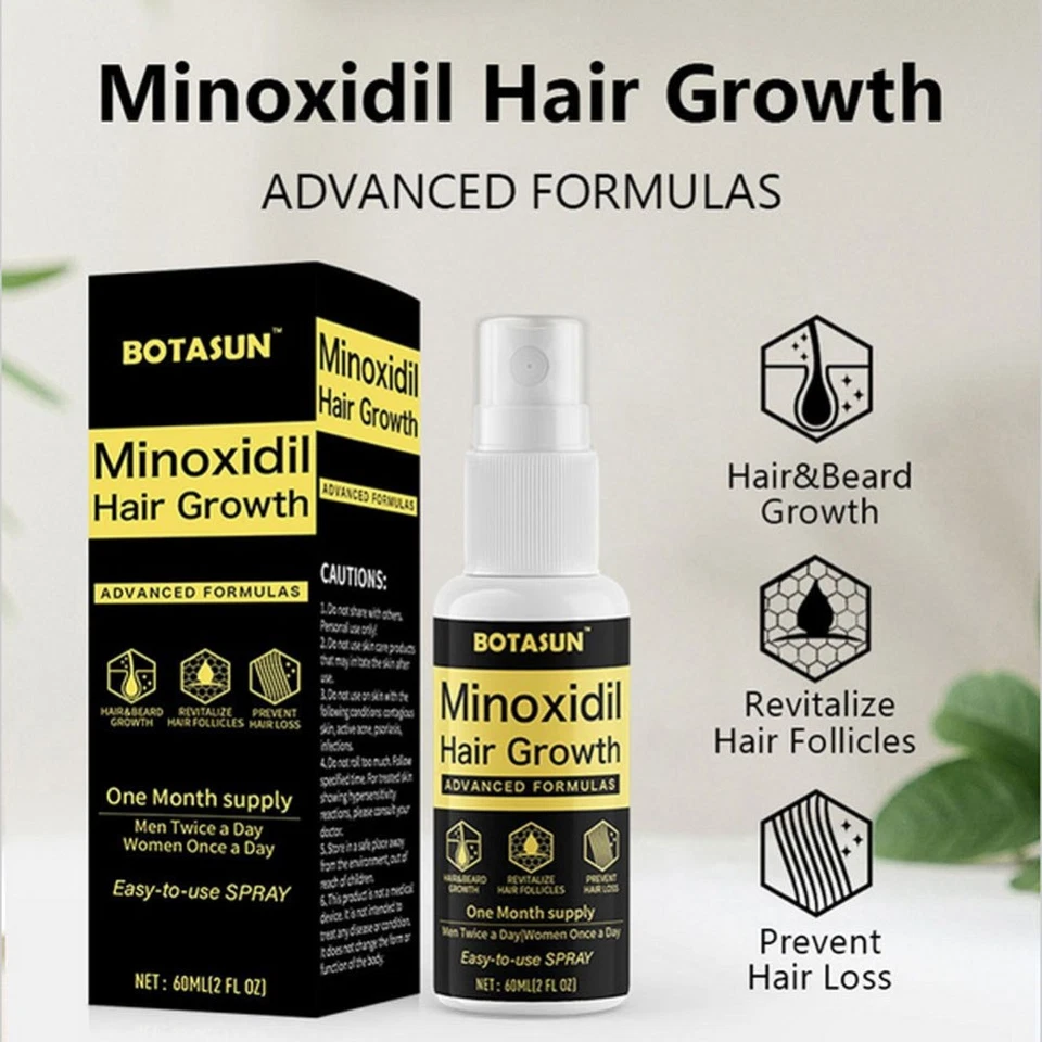 Minoxidil 5% Extra Fuerza Hombres 10 Meses Suministro Tratamiento Regeneración del Cabello Solución Foto 4 de 4