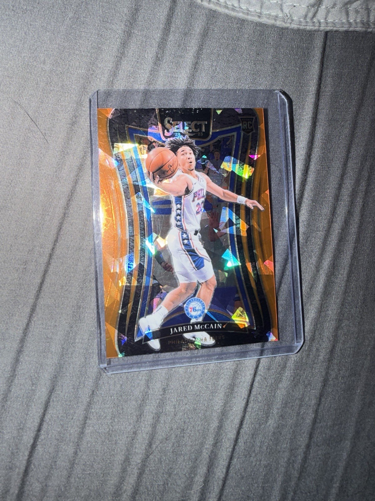 2024-25 Panini Select - Concourse Jared McCain #82 Orange Cracked Ice Prizm /275