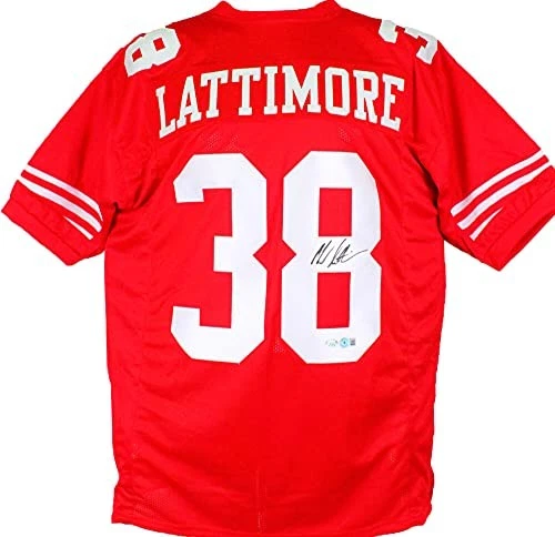 Marcus Lattimore Autographed Red Pro Style Jersey-Beckett Hologram *Black - Image 4 of 4