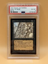 Wall of Bone – MTG Beta (1993) – PSA 6 EX-MT - Magic the Gathering