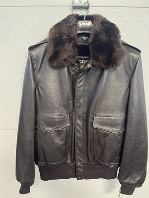 Schott NYC - 184SM Brown - A2 Leather Flight Jacket - Size 40 - New With Tags