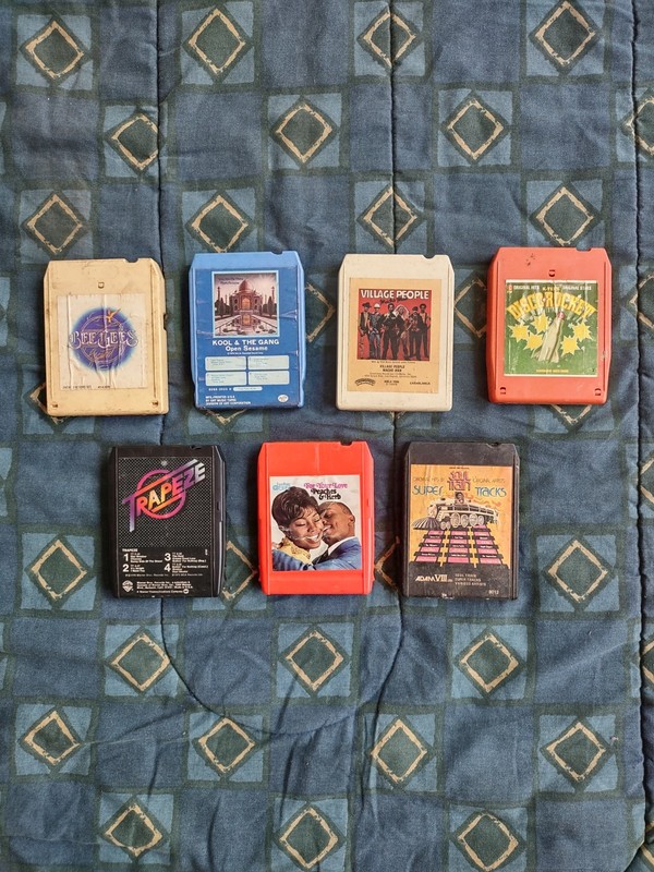lot of 7 vintage 8 track tapes