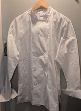 NWOT Chef Works Size M White Long Sleeve Shirt