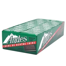 Andes Creme De Menthe Thin Mints - after Dinner Mints - Rectangular Chocolate Sa