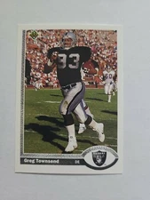 GREG TOWNSEND 1991 UPPER DECK FOOTBALL CARD # 151 E1076