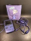 Game Boy Color Console hand Held Purple W/Case, Cord & Light Tested