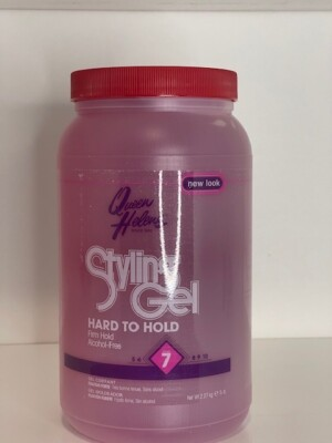 #ad QUEEN HELENE HARD To HOLD Hair Styling GEL PINK 5LB Level 7 Alcohol Free NEW $39.95