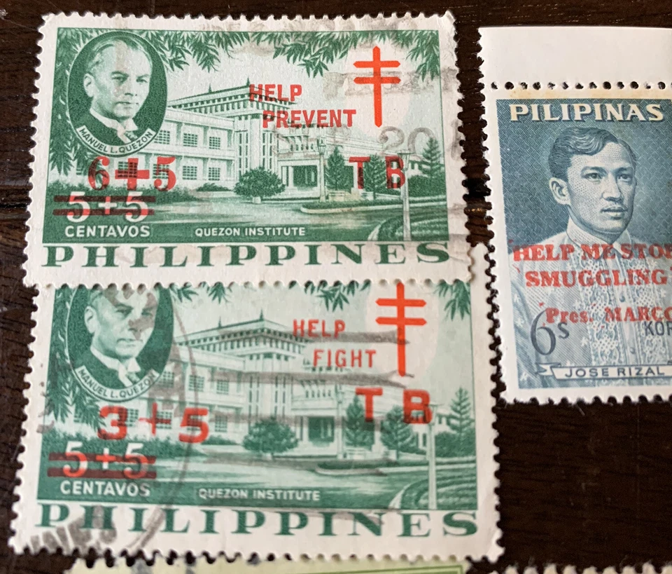 LOTE DE SELLOS DE FILIPINAS RARO TUBERCULOSIS, CONTRABANDO, OVPTS, COMO NUEVO, USADO Y MÁS! Foto 2 de 4