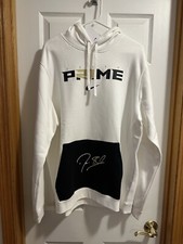 NWT Nike Men's Coach Prime Deion Sanders 2.0 White Pullover Hoodie Size L