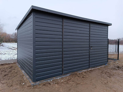 Metallbox Bikebox Garage Autogarage Blechgarage Moderngarage Gartenhaus 3x2,5.