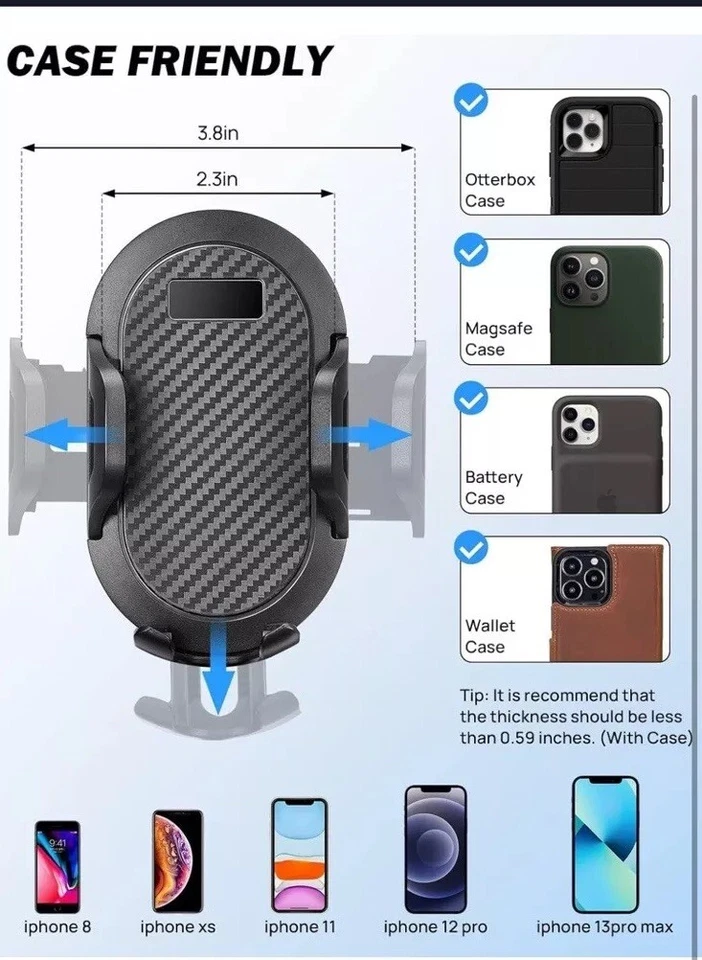 Strong Car Cup Holder Phone Mount Universal Cell Phone Stand W/ Drink Fast Ship - Image 4 of 4