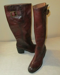 womens burgundy riding boots