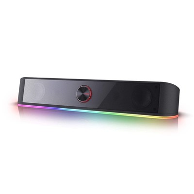 2.0 Channel Computer Speaker with Dynamic Lighting Bar Audio-Light Sync/Display
