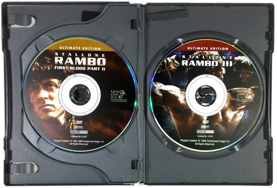 First Blood / Rambo / Rambo III (3-Disc DVD Set, 1982-1988)  Like New ! - Image 4 of 4