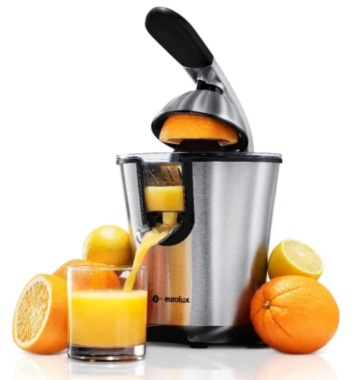 Exprimidor Electrico de Jugos Naranja Limon Extractor de Zumos Acero  inoxidables