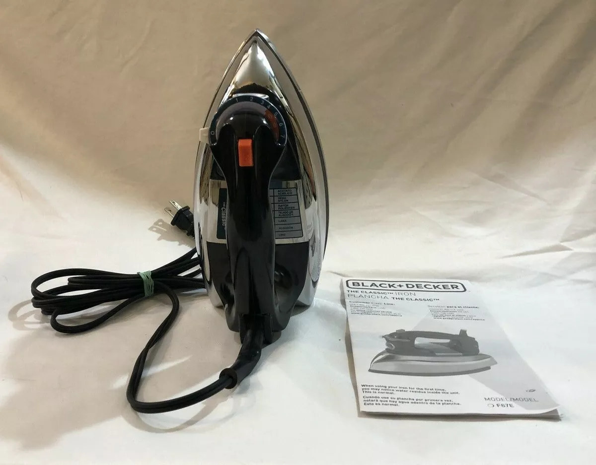 black decker classic steam iron. B6