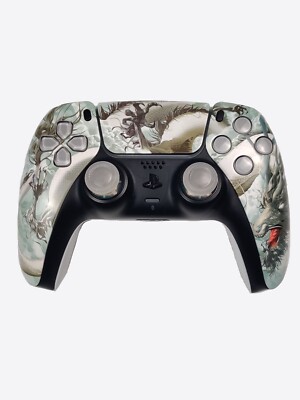 Customised PS5 Dualsense Controller - Green Dragon Design *NEW