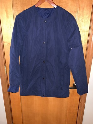 New Volcom Women Reversible Jacket Liner Insulated - Blue H0251901 - Large