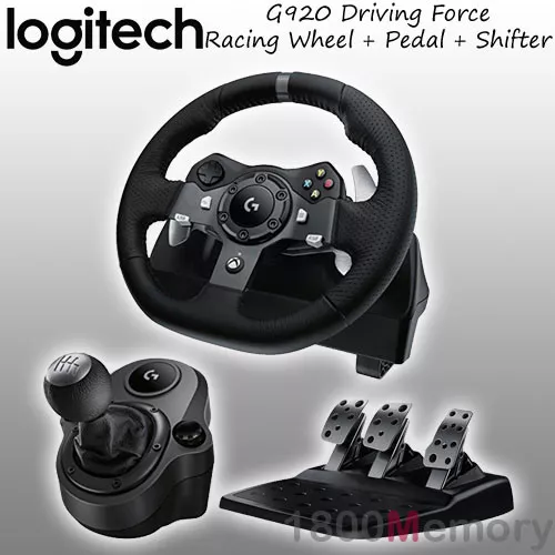 Logitech G920 Driving Force Racing Wheel for One PC MAC with Gear Shifter 97855114716 eBay